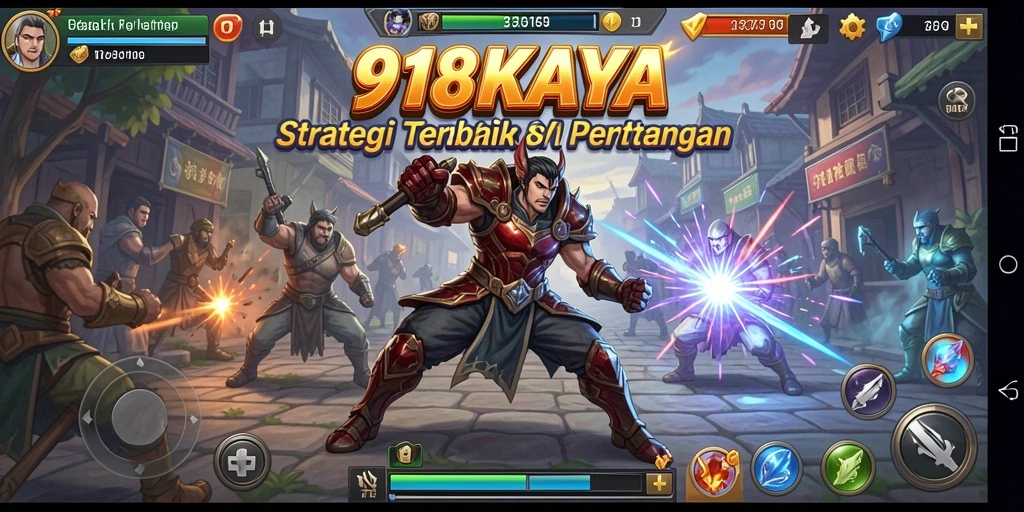 Tangkapan layar utama 918KAYA menunjukkan suasana strategis yang intens.