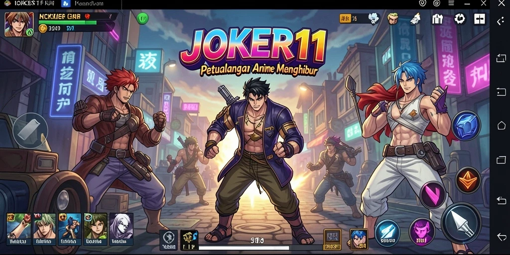 Tampilan gameplay JOKER11 yang memukau dan penuh aksi Anime.