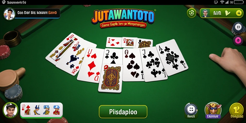 Tampilan gameplay JUTAWANTOTO yang menarik dan seru saat dimainkan.