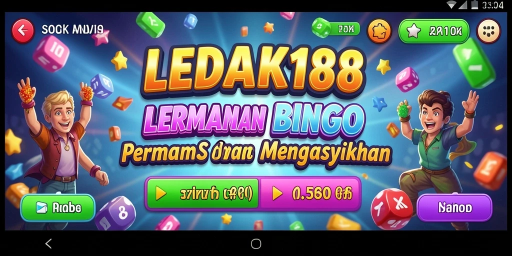 Tampilan menarik dari gameplay Bingo di LEDAK188.