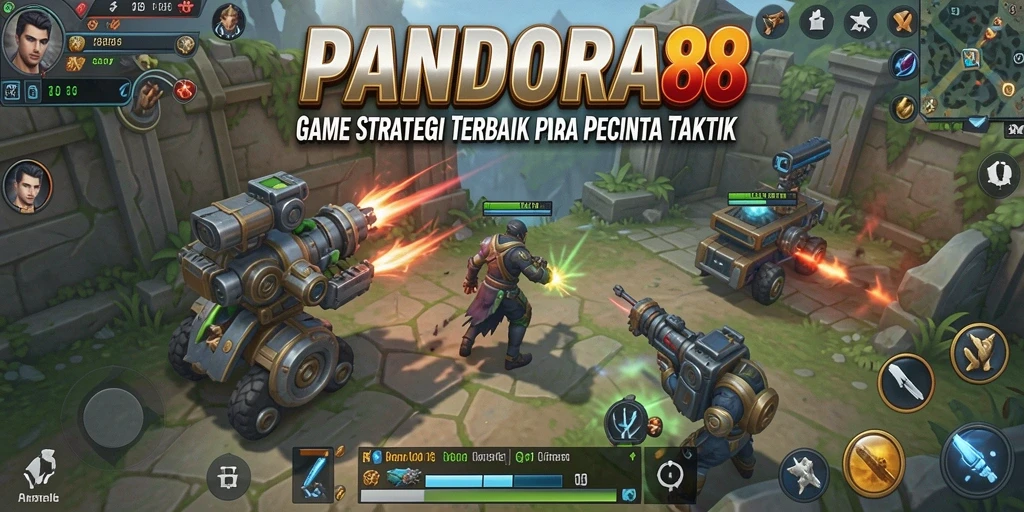 Tampilan gameplay menarik dari PANDORA88 dengan pertempuran strategi.