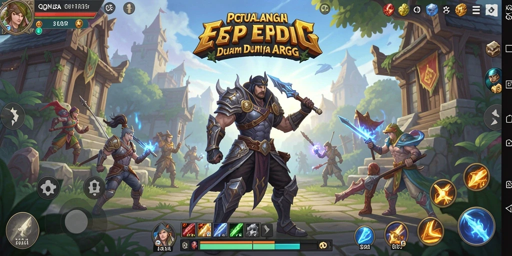 Tangkapan layar gameplay <strong>QQNUSA</strong> yang menunjukkan aksi seru dalam pertempuran ARPG.