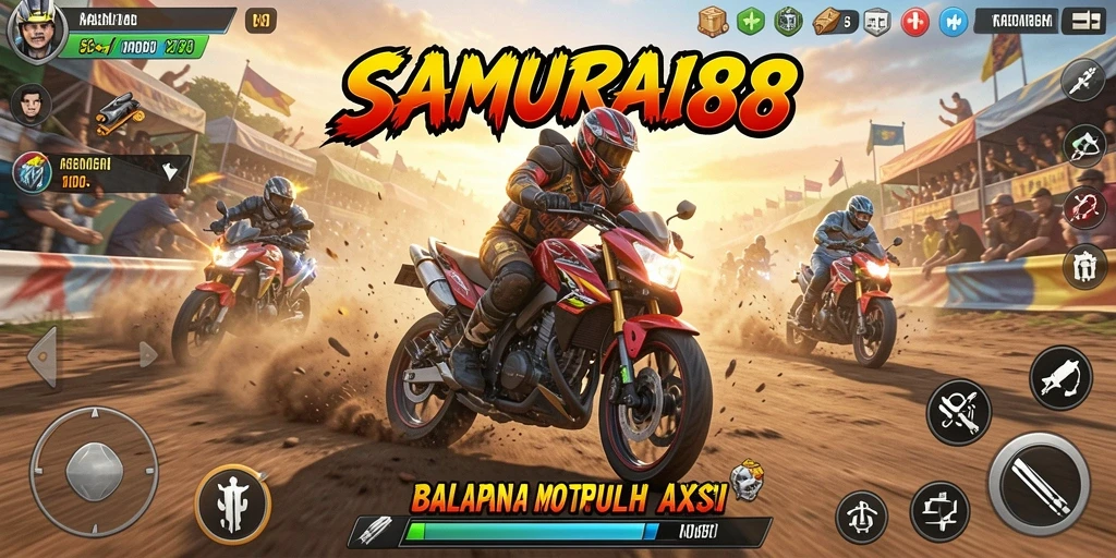 Pengalaman balapan motor yang mendebarkan di SAMURAI88.