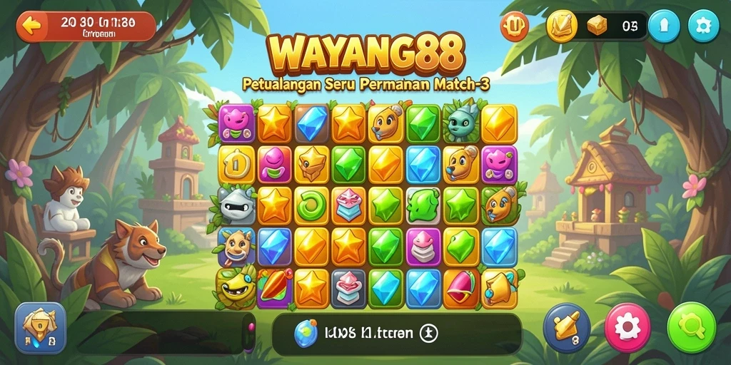 Tampilan gameplay <strong>WAYANG88</strong> yang seru dan penuh warna.